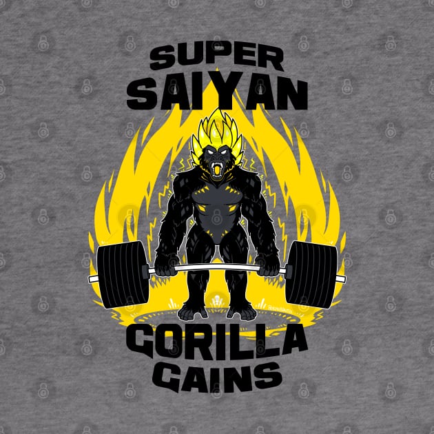 Super saiyan gorilla gains by Psychonautic